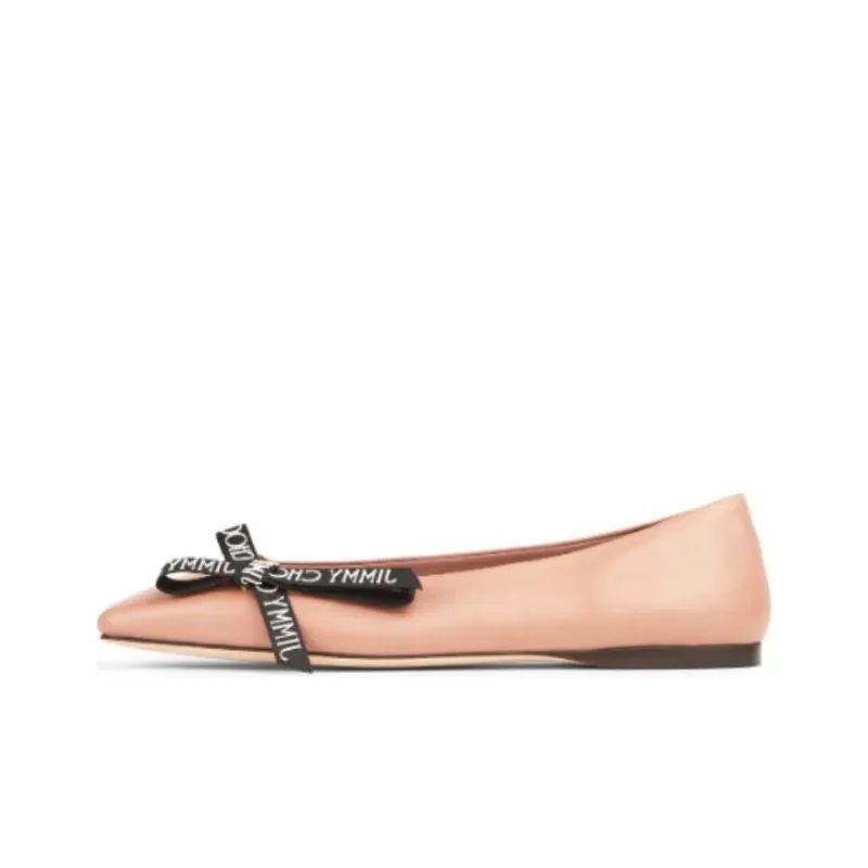 Jimmy Choo Veda Logo-bow Ballerina Shoes-0