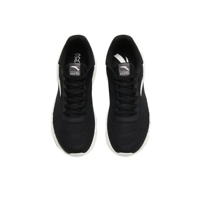 Anta Variety Training Collection Anti Slip Wear Resistant Low Top Training Shoes Men's Black White-2