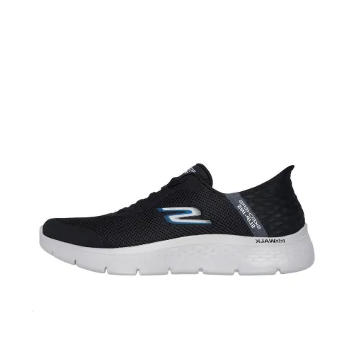 Skechers Slip Ins Running Shoes Men Low-Top Black Gray