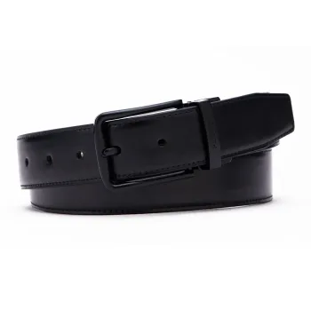 PEDRO Solid Color Double Sided Pin Buckle Calfskin Leather Belts Men's