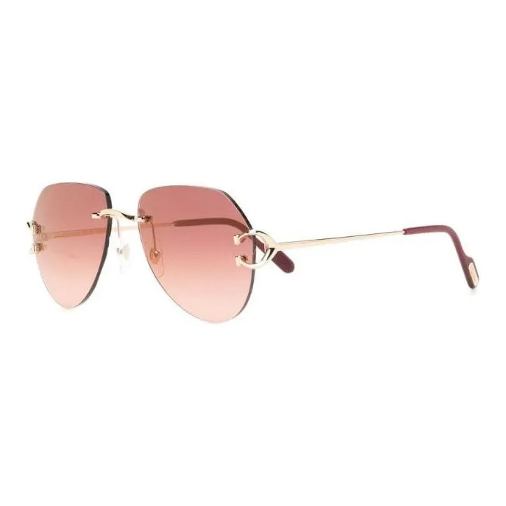 Cartier Tinted Pilot frame Sunglasses-1