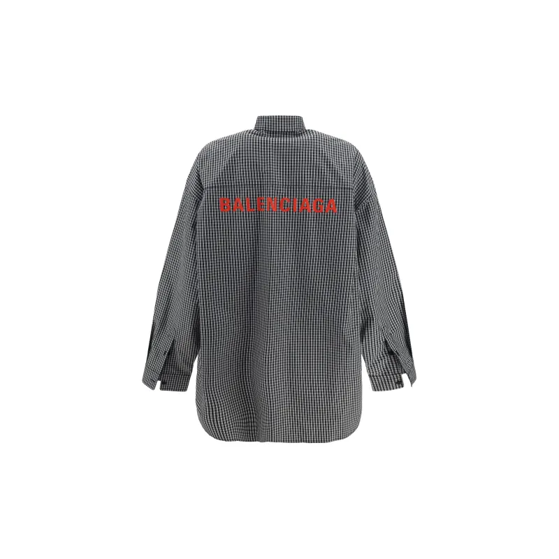 Balenciaga Checked Oversized Shirt-1