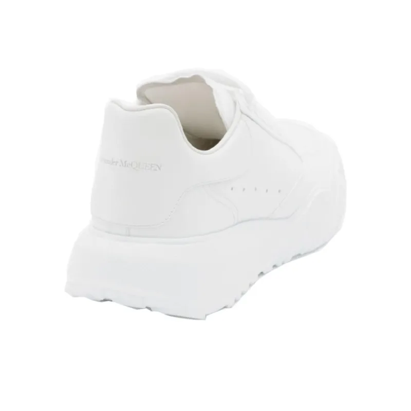 Alexander McQueen Court Trainers White Leather Women's-3