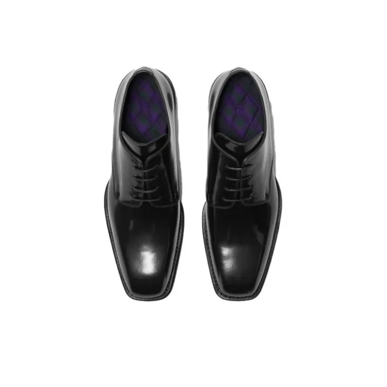 Burberry Patent-leather Derby Shoes-4