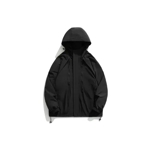 Premier 55 Jackets Unisex Black Fleece-Lined