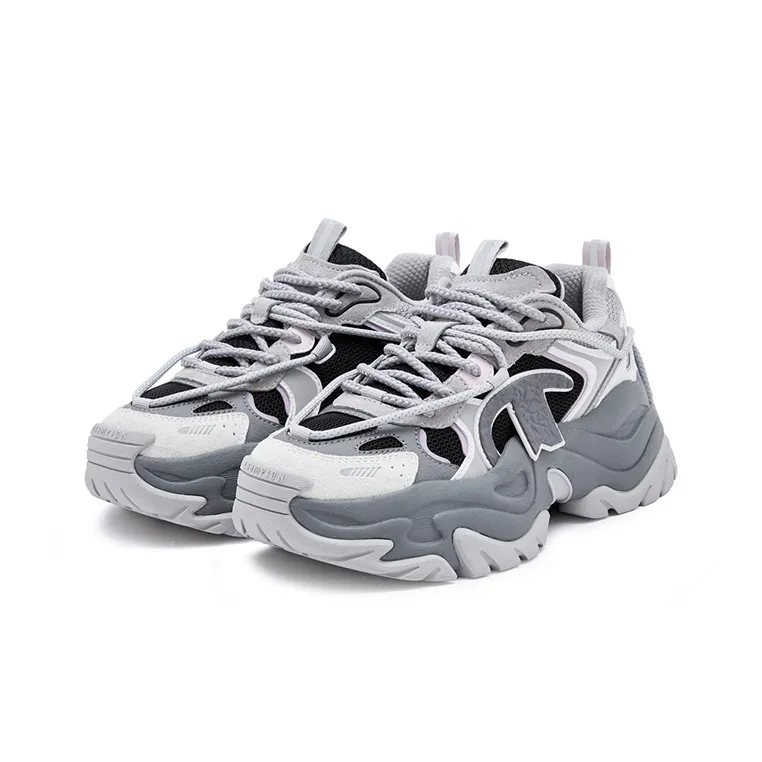 Champion Thousand Layer Y2K Shoes Low Top Chunky Sneakers Women's Dark Gray-2