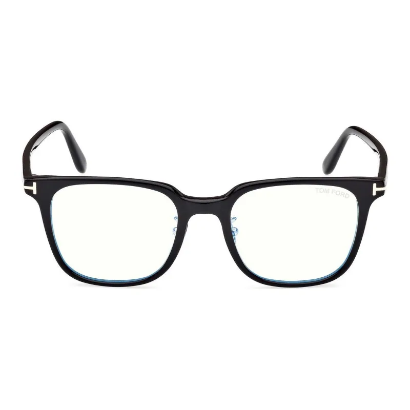 TOM FORD Plate Rectangular Eyeglass Frames Unisex Black-1