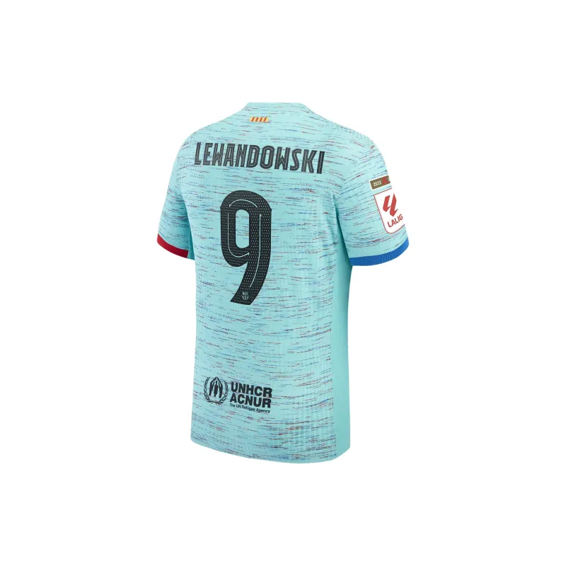 Nike Robert Lewandowski Barcelona 2023/24 Match Away Men's Nike Dri FIT Adv Soccer Jersey-1