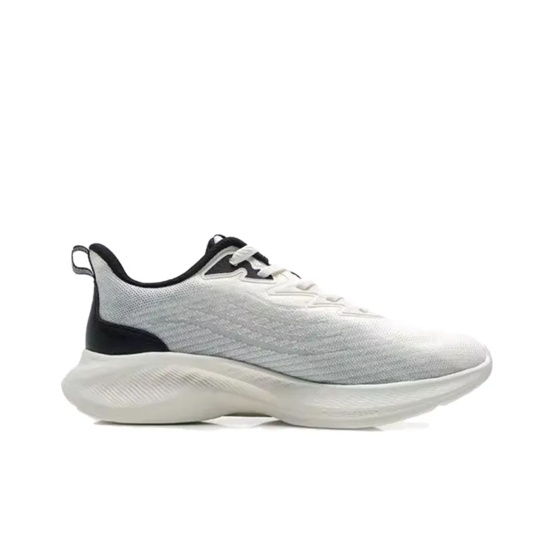 QIAODAN Cushioning Slip Resistant Support Low Top Running Shoes Men's Gray Black-1