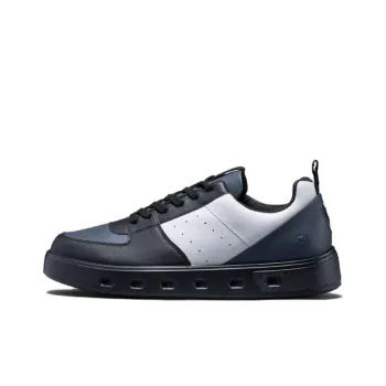 Ecco Wear Resistant Low Top Skateboard Shoes Men's Black White