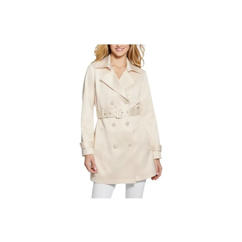 GUESS Trench Coat Women's Vanilla Blush-2