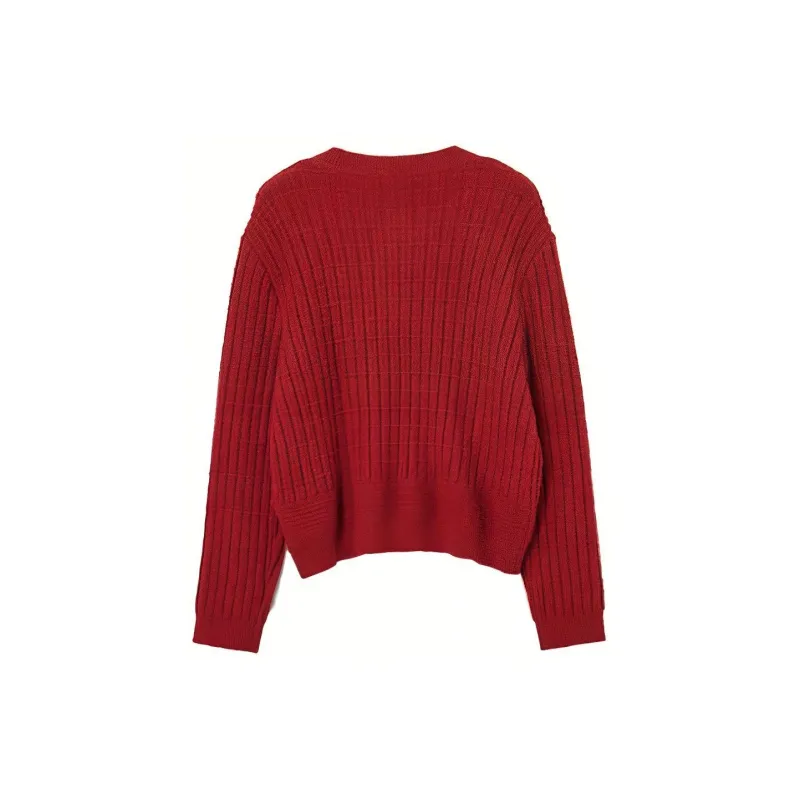 XIANGYING Sweaters Women's Red-1