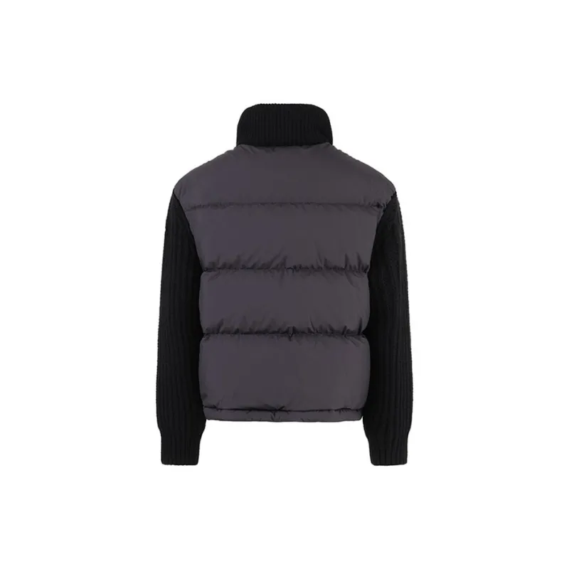 Moncler Down Jacket Women's Black Gray Color-1