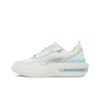 LiNing Future R1 Durable Breathable Low Top Skateboard Shoes Women's White Blue