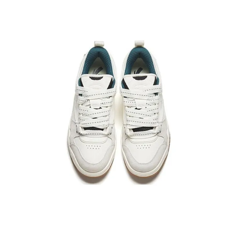 Anta Sea Salt Height Increasing Low Top Skateboard Shoes Men's White Blue Black-2