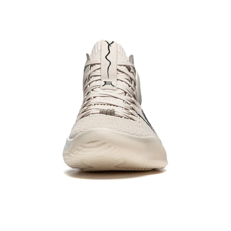 LINING Charming ULTRA Basketball Shoes Men Mid Top Moonlight Gray-4