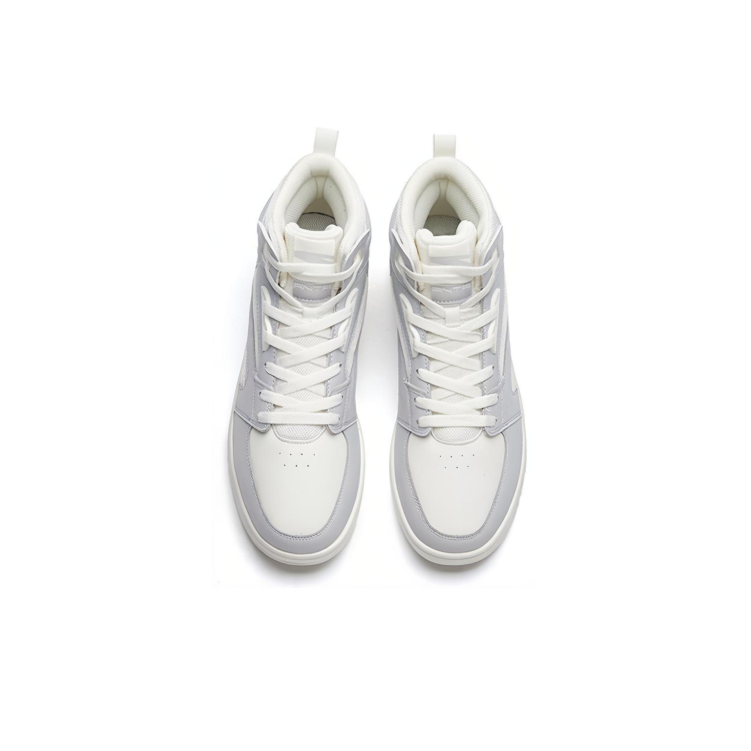 ANTA Street Play Series Skateboard Shoes Men High-Top Ivory