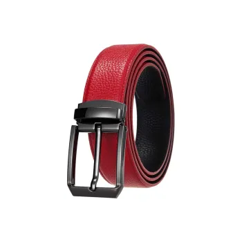 ALIEN BANG Cow Leather Leather Belts Men's Width 3.5CM