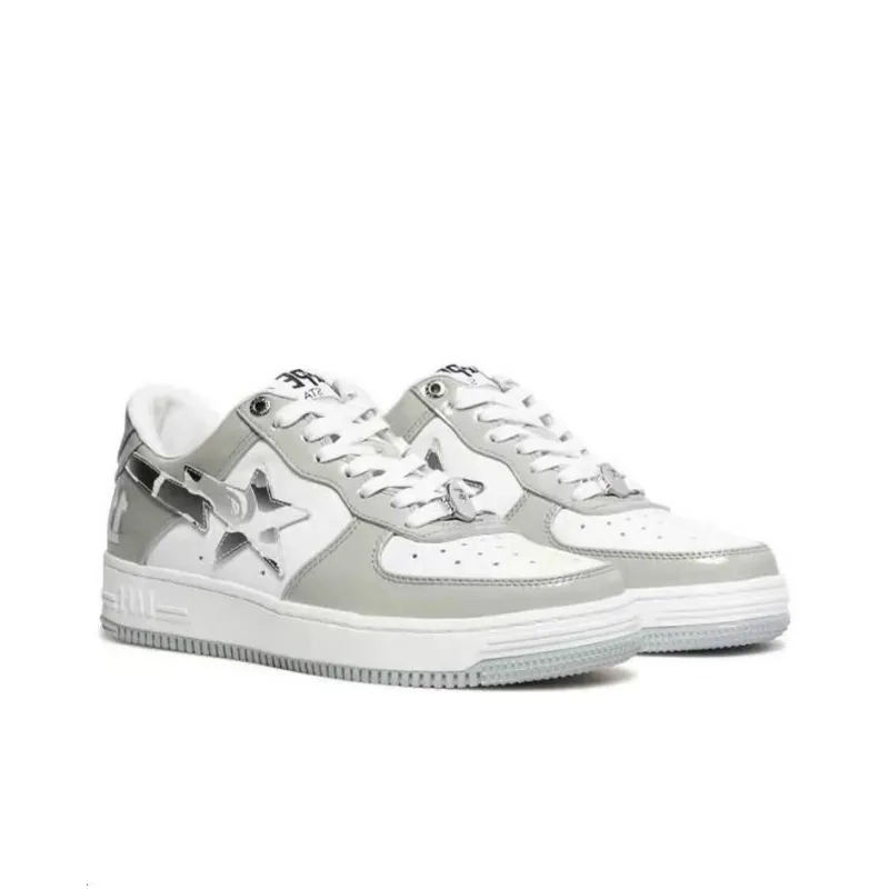 A BATHING APE STA Grey And White-3