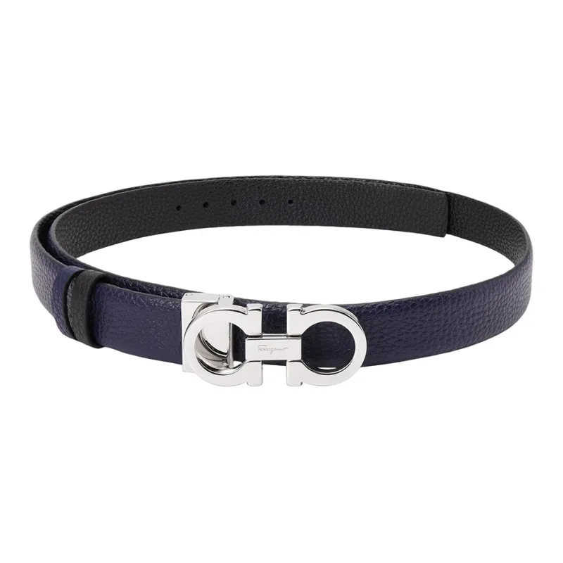 FERRAGAMO Calfskin Leather Belts Women's Purple Width  2.5cm-3