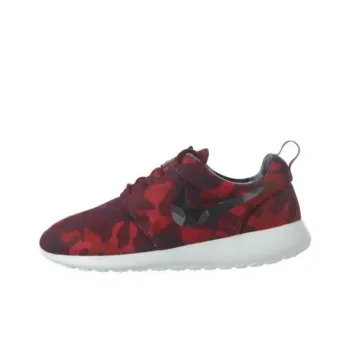 Nike Roshe One Print Deep Garnet Black Gym Red Vry Brry Women's