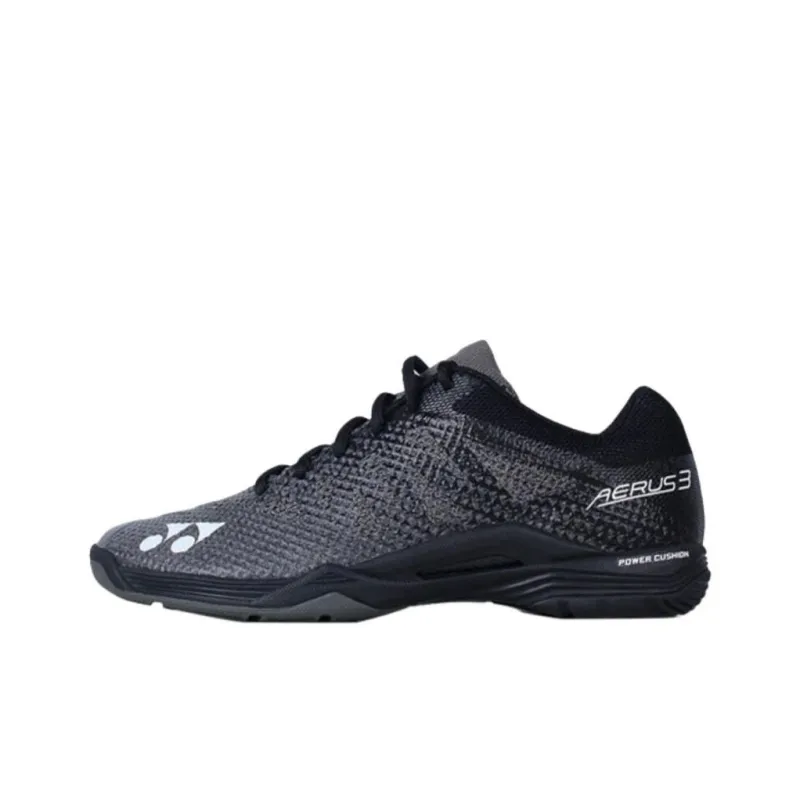 YONEX POWER CUSHION AERUS Cushioning And Breathable Low Top Badminton Shoes Unisex Black-0