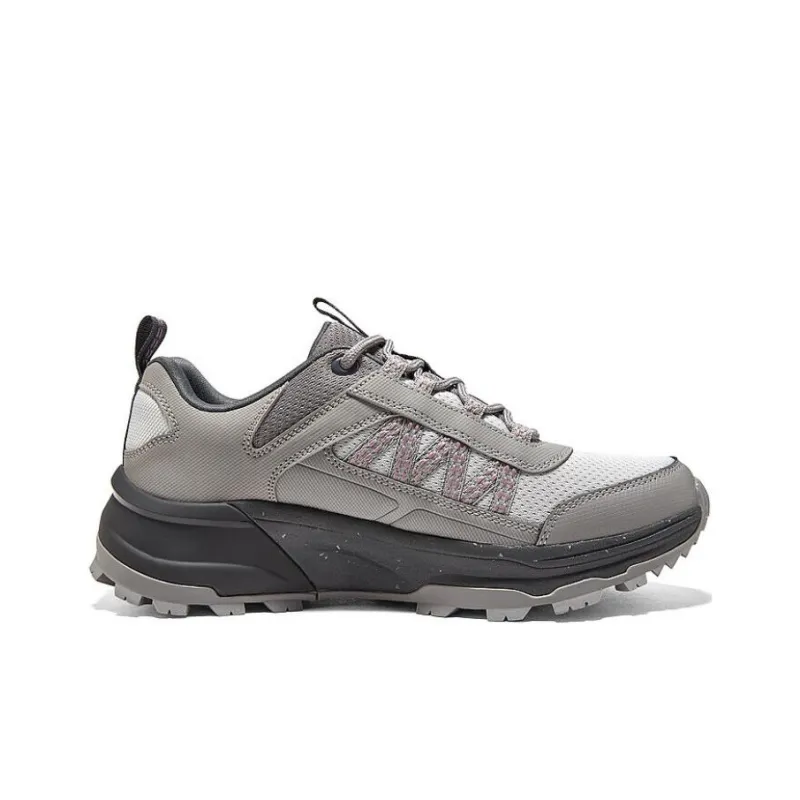 Skechers Water Resistant Low Top Outdoor Shoes Women's Black Gray-1