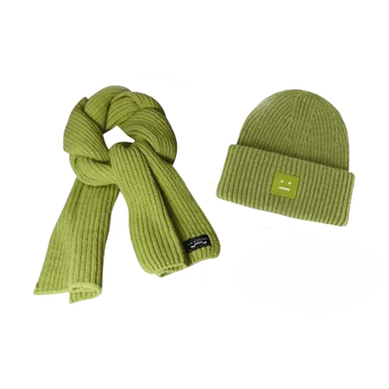 Lackpard Wool Knitted Fabric Beanies Unisex-11