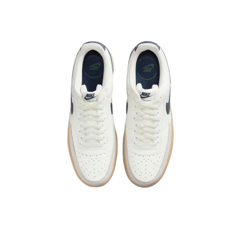 Nike Court Vision 1 Low Beige Blue Burgundy-2