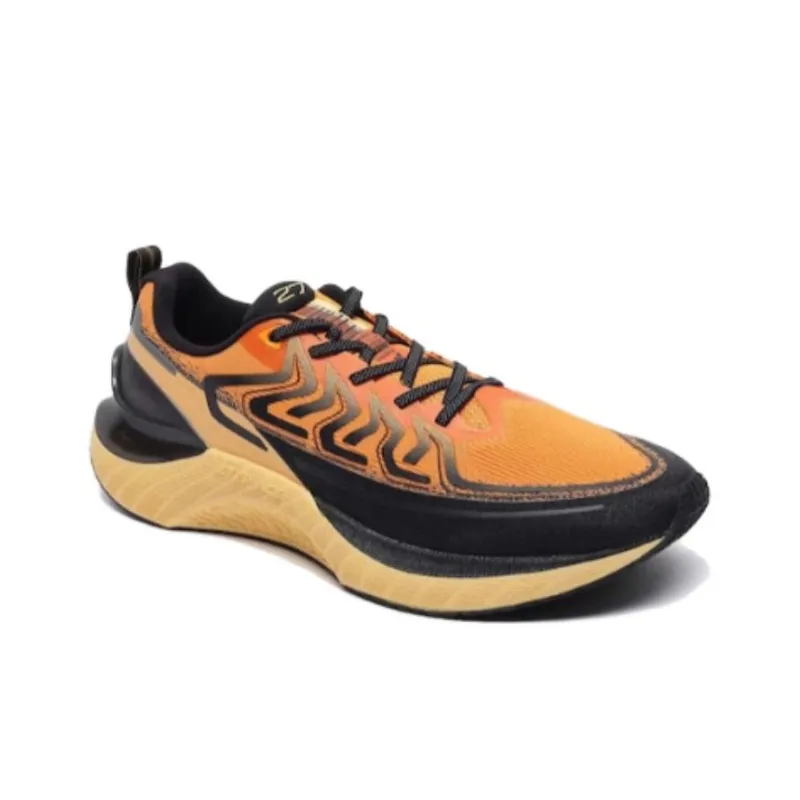 XTEP Cushioning Anti Slip And Wear Resistant Low Top Running Shoes Men's Yellow Black-1