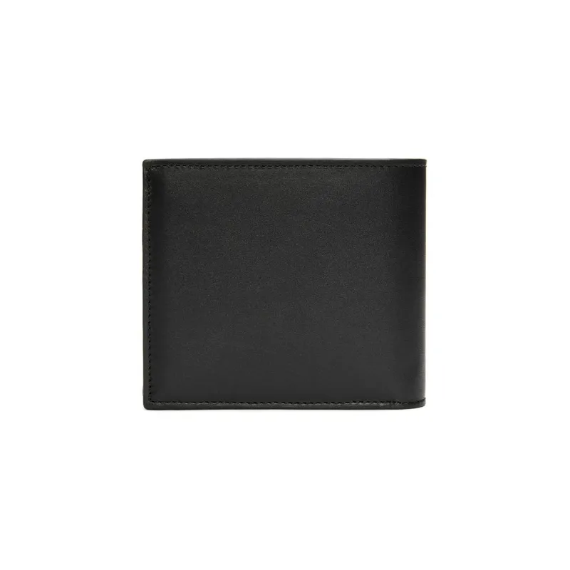 LOEWE Silk Calfskin Coin Purse Wallet Men's Black-1