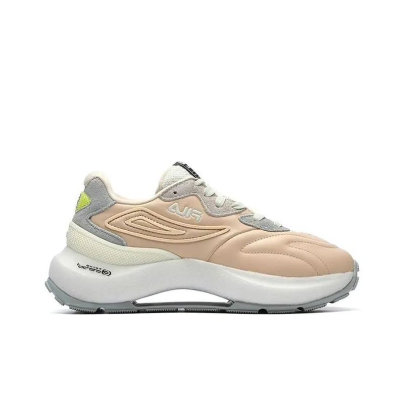 FILA Flusso Icona Anti Slip And Wear Resistant Coverage Low Top Casual Shoes Women's Nude Pink-1