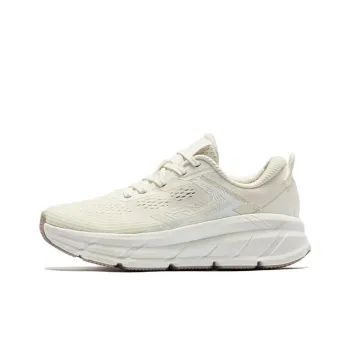 QIAODAN Cushioning Rebound Low Top Running Shoes Women's Ivory
