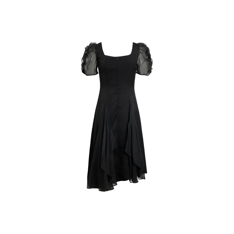 AUI Short Sleeved Dress Women's Black-1