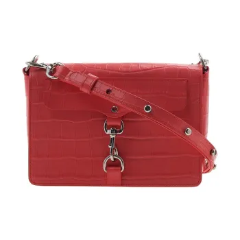 REBECCA MINKOFF Cow Leather Portable Crossbody Bag Shoulder Bag Women's Red