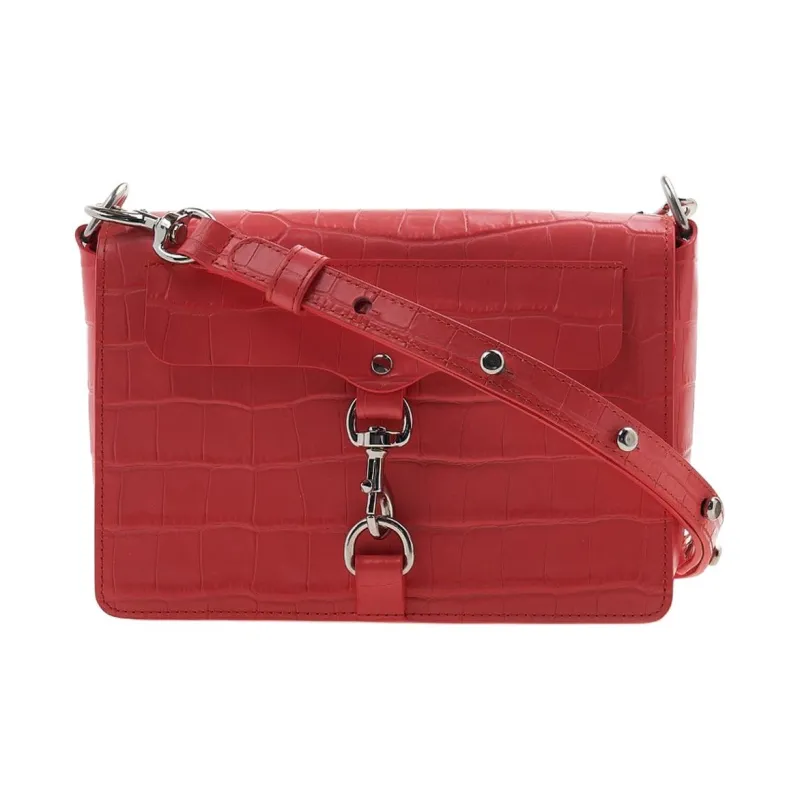 REBECCA MINKOFF Cow Leather Portable Crossbody Bag Shoulder Bag Women's Red-0