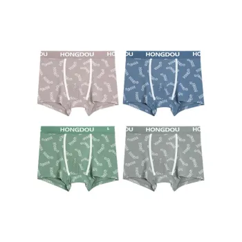 Red Bean Underpants Men's 4 Pack