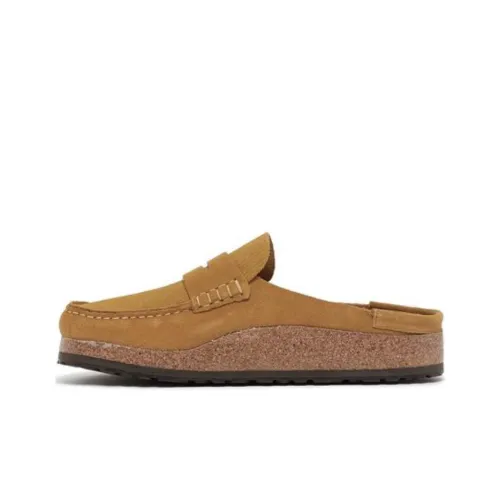 Birkenstock Naples Suede Leather 'Corduroy Cork Brown'