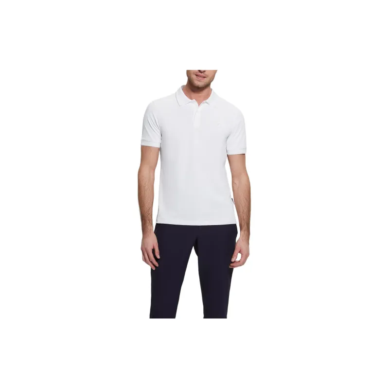 GUESS Tech-Stretch Polo Polo Shirt Men's White-1