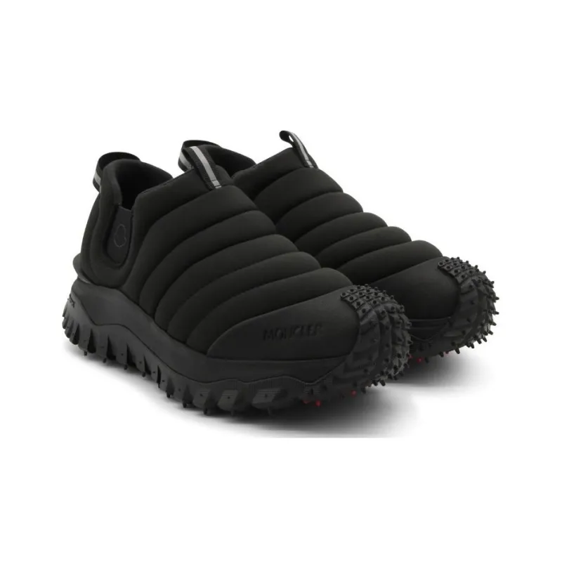 Moncler Abrasion Resistant Low Top Casual Shoes Men's Black-1