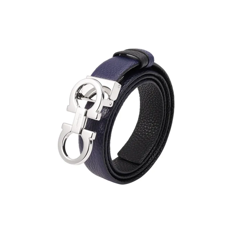 FERRAGAMO Calfskin Leather Belts Women's Purple Width  2.5cm-4