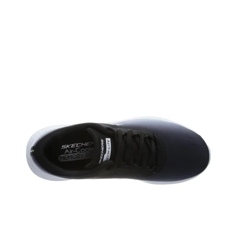 Skechers Skech Lite Pro Wear Resistant Low Top Running Shoes Women's Black White-3
