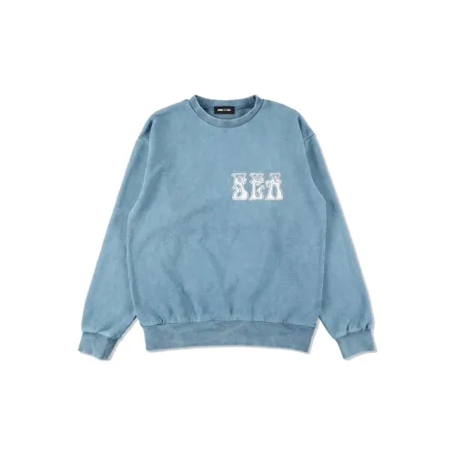 WIND AND SEA Sweatshirts Unisex Marine Blue