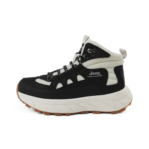 Jeep Outdoor Shoes Unisex High-Top White