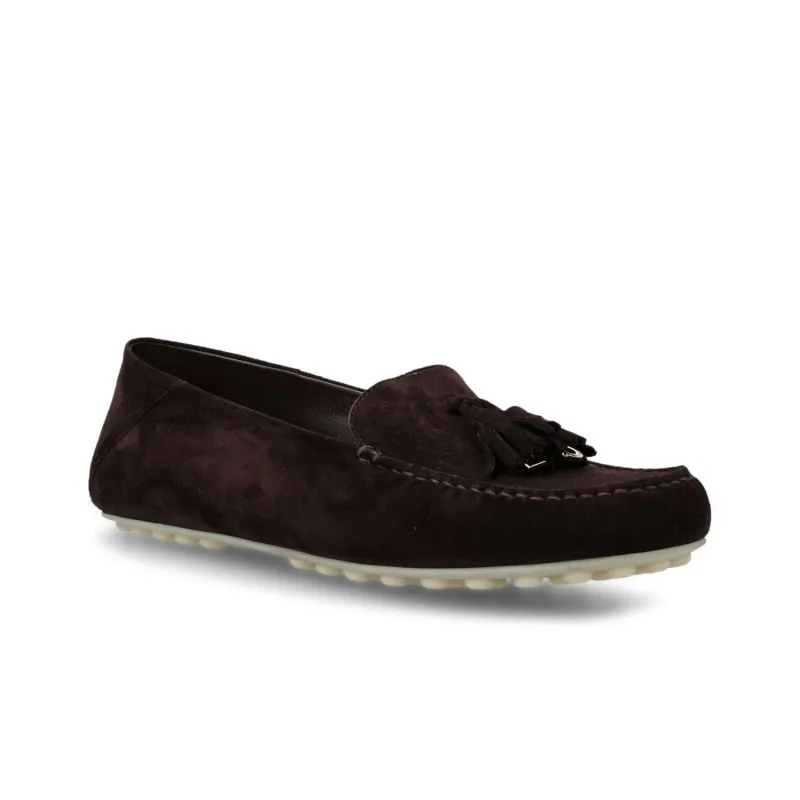 Loro Piana Gommino Loafers Women's Brown Black-3