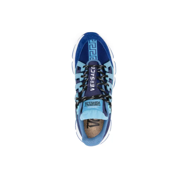 VERSACE Trigreca Low Top Blue Navy-4