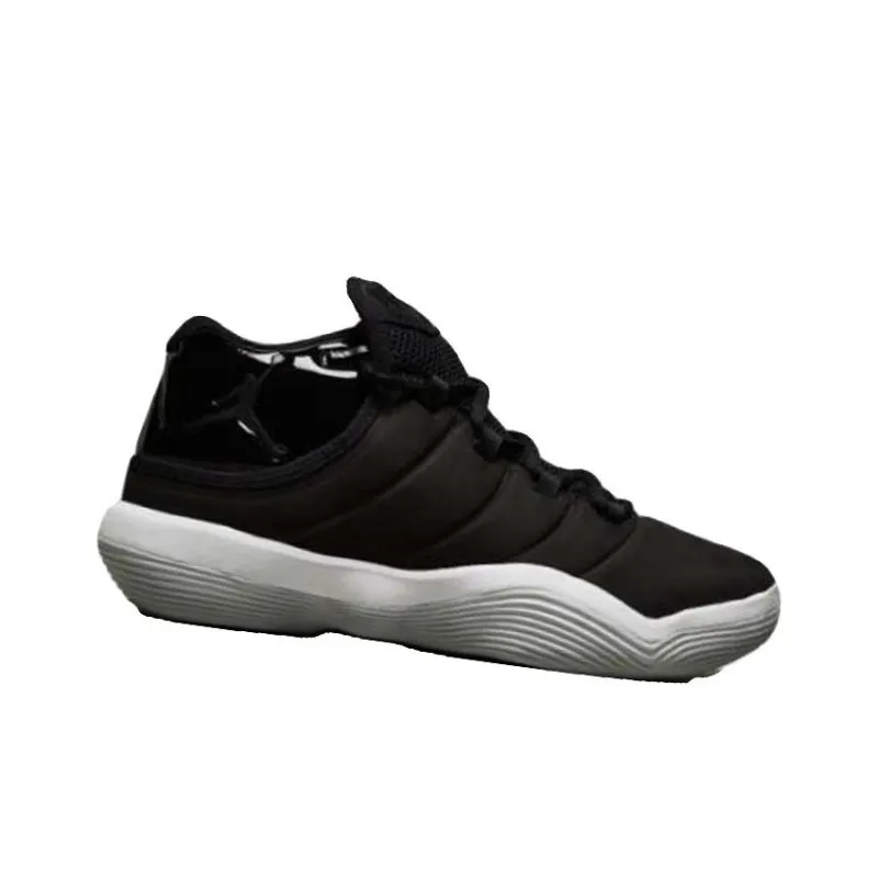 Jordan Super.Fly Abrasion Resistant Mid Top Children's Basketball Shoes Black Unisex-1