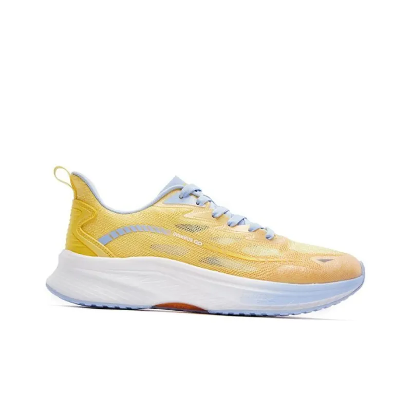 QIAODAN Rapid 1.0 Cushioning Anti Slip And Wear Resistant Low Top Running Shoes Men's Yellow White-1