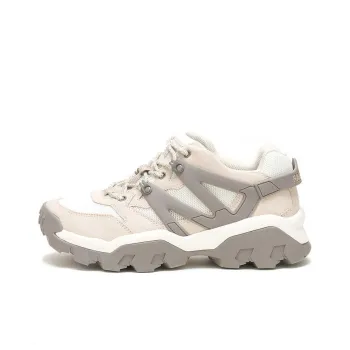 CAT Reactor Slip-Resistant Outdoor Shoes Unisex White Gray