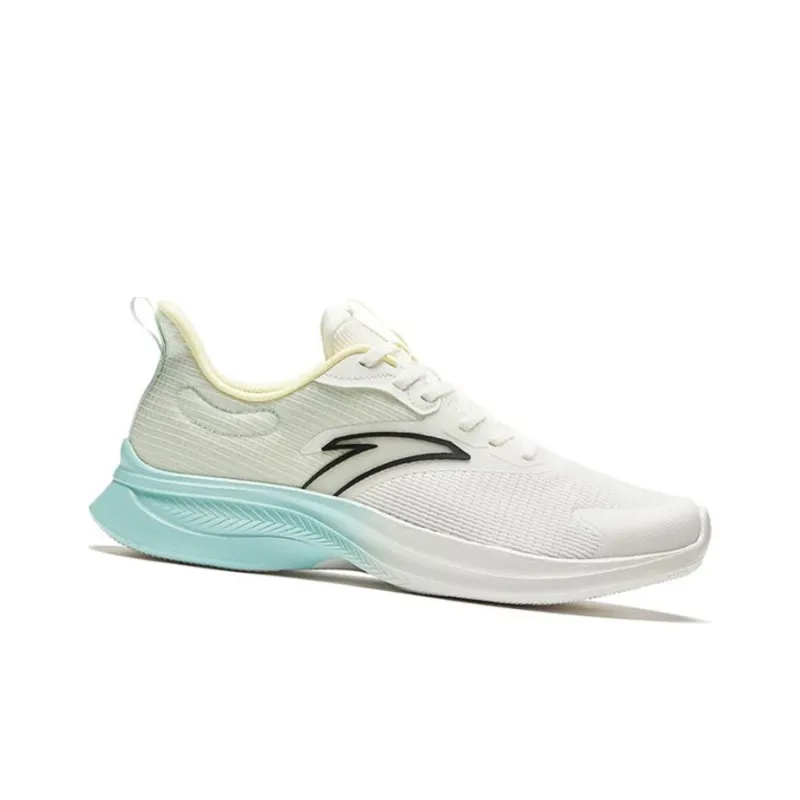 Anta Anti Slip Wear Resistant Low Top Casual Running Shoes Men's White Green Yellow-1